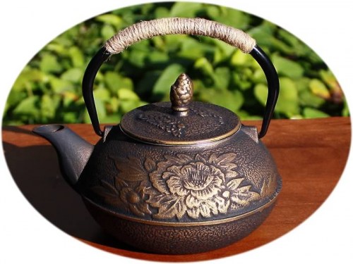 Cast iron teapot B
